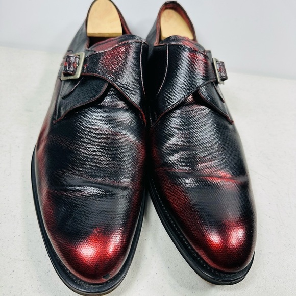 MEZLAN MEN\'S SHOES PATINA LEATHER MONKSTRAP LOAFERS SIZE 12 main image 7